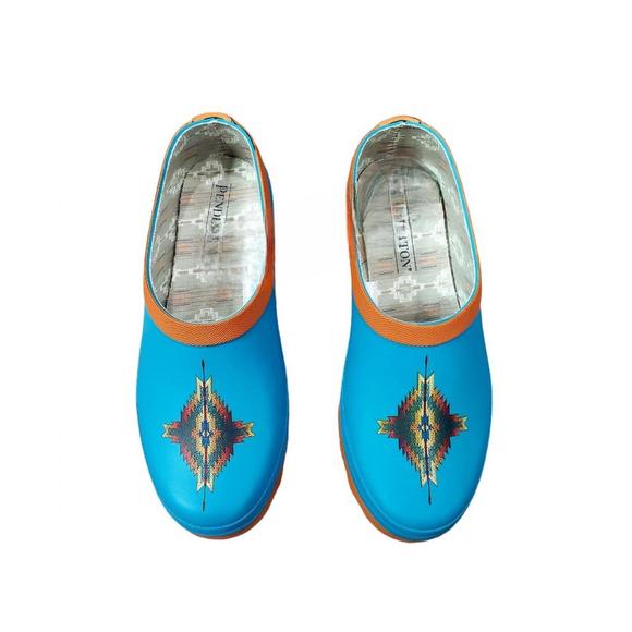 NEW PENDLETON women's spring clog in turquoise pagosa - Picture 3 of 4